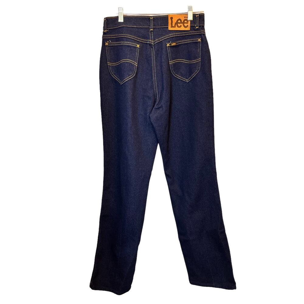 Vintage 90's Lee Mom Jeans Cheeky High Rise Dark Wash Size 16 - Picture 2 of 7